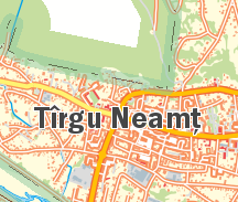 Harta orasului Targu Neamt